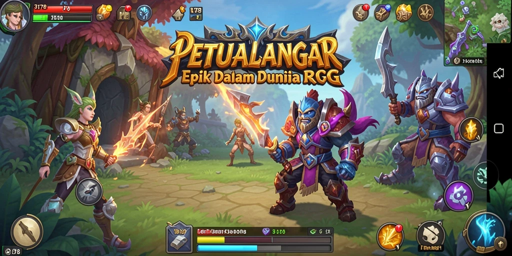 Screenshot menunjukkan aksi petualangan RPG yang mendebarkan di 3178.