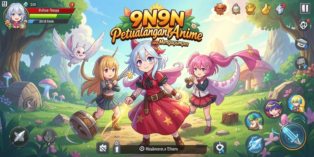 Tampilan menarik dari gameplay 9N9N yang penuh aksi.