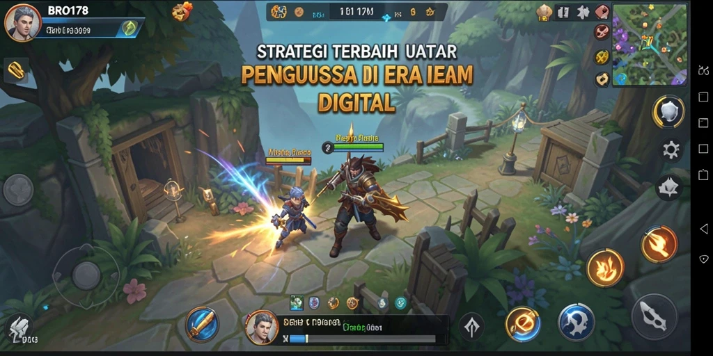 Tampilan gameplay BRO178 dengan aksi strategi yang intens.