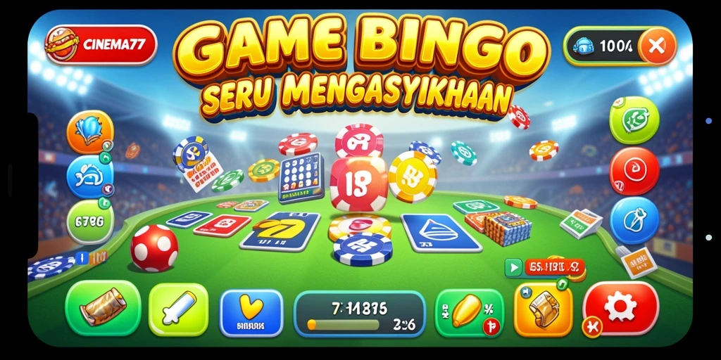 Tampilan gameplay Bingo yang seru dan menantang di CINEMA77.