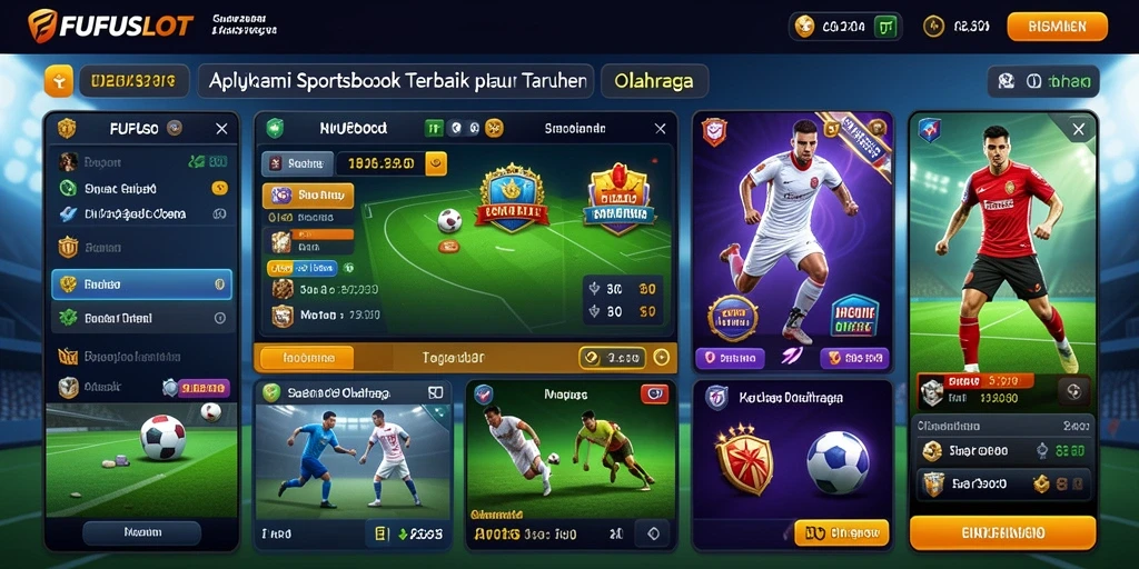 Tampilan antarmuka FUFUSLOT menampilkan pilihan taruhan olahraga yang menarik.