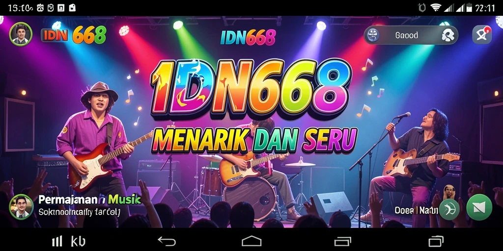 Tampilan gameplay seru IDN668 dengan musik yang memukau.