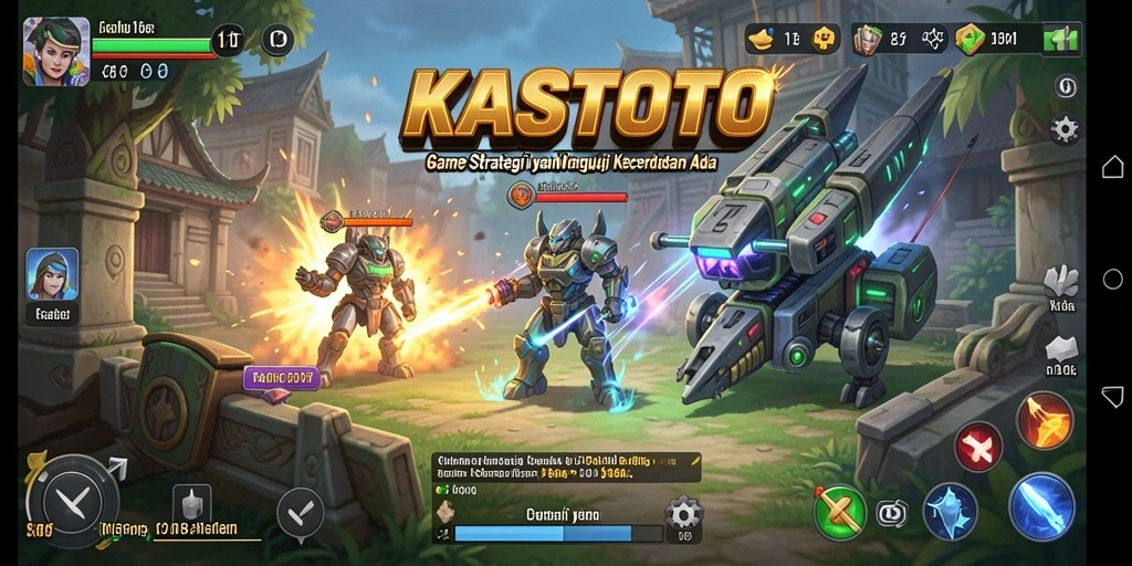 Tampilan menarik dari gameplay KASTOTO yang menguji strategi pemain.