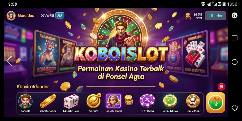 Tampilan gameplay KOBOISLOT dengan grafis slot yang menawan.