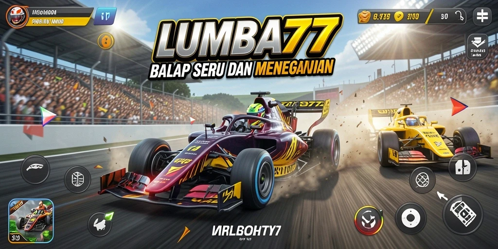 Gameplay seru LUMBA77 menampilkan balapan penuh aksi.