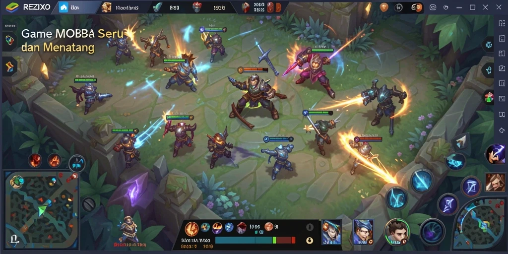 Tangkapan layar utama gameplay seru REZIXO.