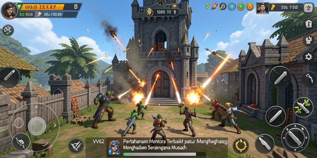 Tampilan gameplay <strong>VV62</strong> yang menantang dengan grafis memukau.